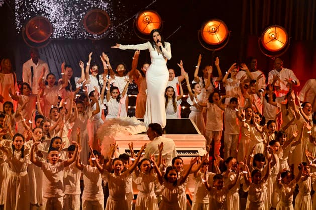 76th Italian Song Festival of Sanremo 3rd Evening Teatro Ariston - Sanremo, Italy Laura Pausini 76th Italian Song Festival of Sanremo 3rd Evening Teatro Ariston - Sanremo, Italy 26th February 2026 SGPItalia id 134399_050 Not Exclusive  Copyright: xAlfonsoxCatalano SGPx