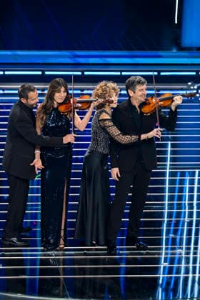 76th Italian Song Festival of Sanremo 3rd Evening Teatro Ariston - Sanremo, Italy -;Virginia Raffaele;-;Fabio De Luigi 76th Italian Song Festival of Sanremo 3rd Evening Teatro Ariston - Sanremo, Italy 26th February 2026 SGPItalia id 134399_050 Not Exclusive  Copyright: xAlfonsoxCatalano SGPx