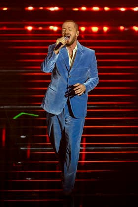 76th Italian Song Festival of Sanremo 3rd Evening Teatro Ariston - Sanremo, Italy RAF Raffaele Riefoli 76th Italian Song Festival of Sanremo 3rd Evening Teatro Ariston - Sanremo, Italy 26th February 2026 SGPItalia id 134399_050 Not Exclusive  Copyright: xAlfonsoxCatalano SGPx
