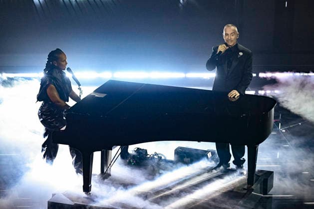 76th Italian Song Festival of Sanremo 3rd Evening Teatro Ariston - Sanremo, Italy Alicia Keys;Eros Ramazzotti 76th Italian Song Festival of Sanremo 3rd Evening Teatro Ariston - Sanremo, Italy 26th February 2026 SGPItalia id 134399_050 Not Exclusive  Copyright: xAlfonsoxCatalano SGPx