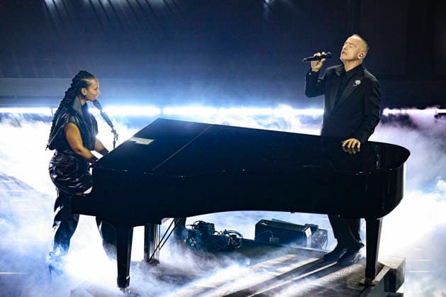 76th Italian Song Festival of Sanremo 3rd Evening Teatro Ariston - Sanremo, Italy Alicia Keys;Eros Ramazzotti 76th Italian Song Festival of Sanremo 3rd Evening Teatro Ariston - Sanremo, Italy 26th February 2026 SGPItalia id 134399_050 Not Exclusive  Copyright: xAlfonsoxCatalano SGPx