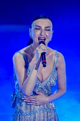 76th Italian Song Festival of Sanremo 3rd Evening Teatro Ariston - Sanremo, Italy ARISA Rosalba Pippa 76th Italian Song Festival of Sanremo 3rd Evening Teatro Ariston - Sanremo, Italy 26th February 2026 SGPItalia id 134399_050 Not Exclusive  Copyright: xAlfonsoxCatalano SGPx