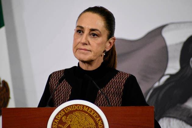 Mexico™s President Claudia Sheinbaum News Conference Mexican President Claudia Sheinbaum Pardo speaks about the increase the tourism within the Mexico is in Fashion (Mexico esta de Moda) campaign, during a briefing conference at the National Palace. on February 26, 2026 in Mexico City, Mexico. (Photo by Luis Barron Eyepix Group) Copyright: xLuisxBarronx xEyepixxGroupx LB_26022026_176987