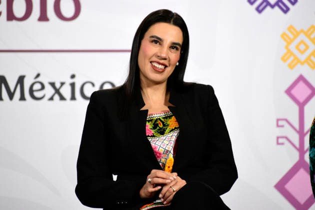 Mexico™s President Claudia Sheinbaum News Conference Mexico™s Tourism Minister, Josefina Rodriguez Zamora speaks about the increase the tourism within the Mexico is in Fashion (Mexico esta de Moda) campaign, during a briefing conference at the National Palace. on February 26, 2026 in Mexico City, Mexico. (Photo by Luis Barron Eyepix Group) Copyright: xLuisxBarronx xEyepixxGroupx LB_26022026_176988