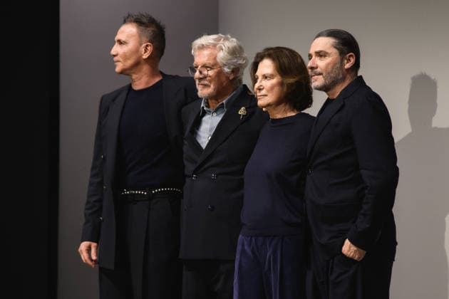Milano Fashion Week - Women F W 26-27 Emporio Armani Men and Women Fashion Show Silvana Armani and Leo DellÕOrco Milan, Italy Leo DellÕOrco;Silvana Armani Milano Fashion Week - Women F W 26-27 Emporio Armani Men and Women Fashion Show Silvana Armani and Leo DellÕOrco Milan, Italy 26th February 2026 SGPItalia id 134511_003 * Not Exclusive  Copyright: xLorenzoxBaroncelli SGPx