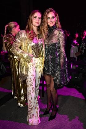Milano Fashion Week - Women F W 26-27 Roberto Cavalli Fashion Show Front Row Milan, Italy ?;Valentina Ferragni;Chiara Ferragni Milano Fashion Week - Women F W 26-27 Roberto Cavalli Fashion Show Front Row Milan, Italy 26th February 2026 SGPItalia id 134540_001 * Not Exclusive  Copyright: xMAXxMONTINGELLI SGPx