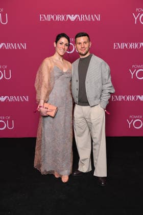Milano Fashion Week - Women F W 26-27 Photocall of Emporio Armani Power of You Party Perfume Presentation Milan, Italy Charlene Guignard;Marco Fabbri Milano Fashion Week - Women F W 26-27 Photocall of Emporio Armani Power of You Party Perfume Presentation Milan, Italy 26th February 2026 SGPItalia id 134543 * Not Exclusive  Copyright: xJohnnyxDallaxLibera SGPx