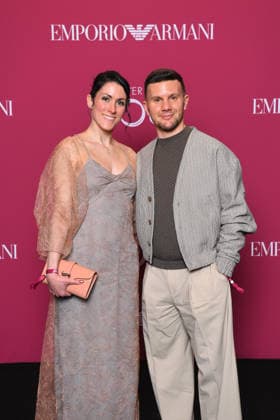Milano Fashion Week - Women F W 26-27 Photocall of Emporio Armani Power of You Party Perfume Presentation Milan, Italy Charlene Guignard;Marco Fabbri Milano Fashion Week - Women F W 26-27 Photocall of Emporio Armani Power of You Party Perfume Presentation Milan, Italy 26th February 2026 SGPItalia id 134543 * Not Exclusive  Copyright: xJohnnyxDallaxLibera SGPx