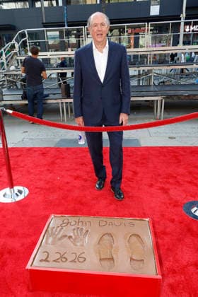 February 26, 2026, Los Angeles, California, USA: John Davis at a ceremony honoring producer John Davis with hand and foot prints at the TCL Chinese Theatre IMAX. Los Angeles USA - ZUMAg107 20260226_zep_g107_029 Copyright: xNinaxPrommerx