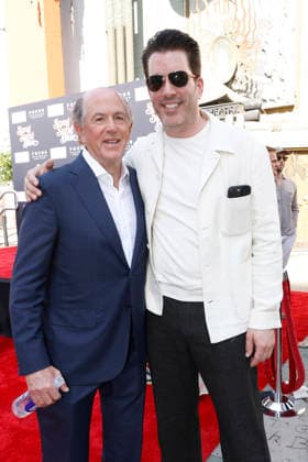 February 26, 2026, Los Angeles, California, USA: John Davis, Jonathan Scott at a ceremony honoring producer John Davis with hand and foot prints at the TCL Chinese Theatre IMAX. Los Angeles USA - ZUMAg107 20260226_zep_g107_038 Copyright: xNinaxPrommerx