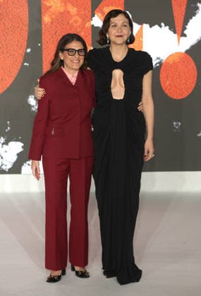 The Bride UK premiere London, UK. Osnat Handelsman-Keren and Maggie Gyllenhaal at The Bride UK premiere. Leicester Square. 26th February 2026. LMK11-S270226-001 Steve Bealing Landmark Media 