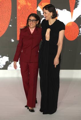 The Bride UK premiere London, UK. Osnat Handelsman-Keren and Maggie Gyllenhaal at The Bride UK premiere. Leicester Square. 26th February 2026. LMK11-S270226-001 Steve Bealing Landmark Media 