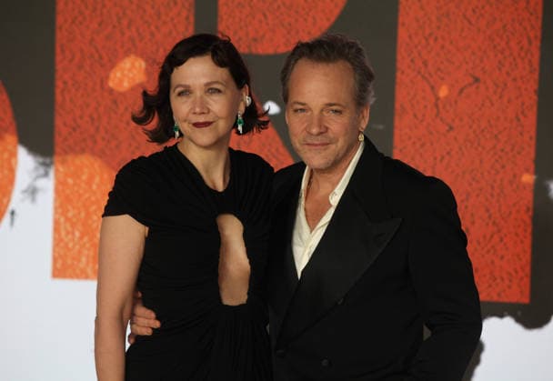 The Bride UK premiere London, UK. Maggie Gyllenhaal and Peter Sarsgaard at The Bride UK premiere. Leicester Square. 26th February 2026. LMK11-S270226-001 Steve Bealing Landmark Media 