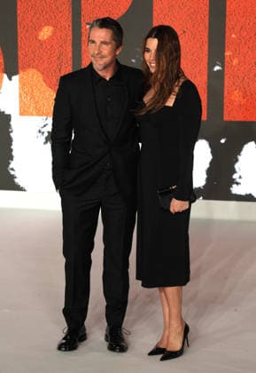 The Bride UK premiere London, UK. Christian Bale and Sibi Blai at The Bride UK premiere. Leicester Square. 26th February 2026. LMK11-S270226-001 Steve Bealing Landmark Media 