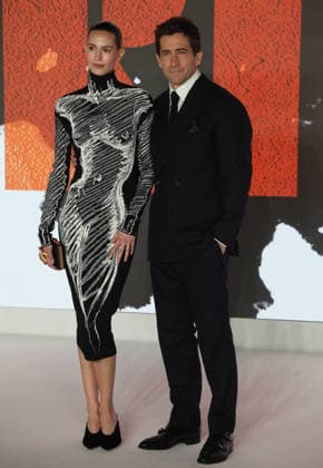 The Bride UK premiere London, UK. Jeanne Cadieu and Jake Gyllenhaal at The Bride UK premiere. Leicester Square. 26th February 2026. LMK11-S270226-001 Steve Bealing Landmark Media 