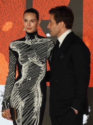 The Bride UK premiere London, UK. Jeanne Cadieu and Jake Gyllenhaal at The Bride UK premiere. Leicester Square. 26th February 2026. LMK11-S270226-001 Steve Bealing Landmark Media 