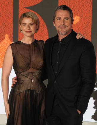 The Bride UK premiere London, UK. Jessie Buckley and Christian Bale at The Bride UK premiere. Leicester Square. 26th February 2026. LMK11-S270226-001 Steve Bealing Landmark Media 