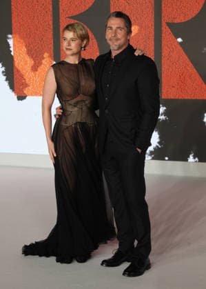 The Bride UK premiere London, UK. Jessie Buckley and Christian Bale at The Bride UK premiere. Leicester Square. 26th February 2026. LMK11-S270226-001 Steve Bealing Landmark Media 