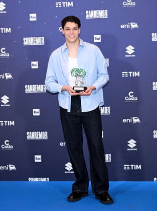 Sanremo, 76th Italian Song Festival - photocall Nicolò Filippucci - winner of the Young Artists section - in the photo: Nicolò Filippucci  Copyright: xTerenghi PoolxSanremo02x xipa-agency.netx xPoolxSanremox02x IPA_Agency_IPA72099476
