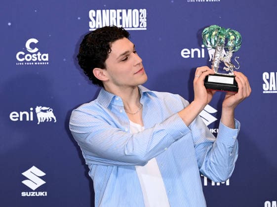Sanremo, 76th Italian Song Festival - photocall Nicolò Filippucci - winner of the Young Artists section - in the photo: Nicolò Filippucci  Copyright: xTerenghi PoolxSanremo02x xipa-agency.netx xPoolxSanremox02x IPA_Agency_IPA72099578