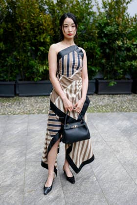 Tod’s - Photocall - Milan Fashion Week - Womenswear Fall Winter 2026 2027 MILAN, ITALY - FEBRUARY 27: Bang Hyo-rin poses before the runway of Tod’s show during the Milan Fashion Week - Womenswear Fall Winter 2026 2027 on February 27, 2026 in Milan, Italy. Photo by Marco Piovanotto Abacapress.com  Copyright: xPiovanottoxMarco ABACAx