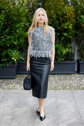 Tod’s - Photocall - Milan Fashion Week - Womenswear Fall Winter 2026 2027 MILAN, ITALY - FEBRUARY 27: Georgia May Jagger poses before the runway of Tod’s show during the Milan Fashion Week - Womenswear Fall Winter 2026 2027 on February 27, 2026 in Milan, Italy. Photo by Marco Piovanotto Abacapress.com  Copyright: xPiovanottoxMarco ABACAx
