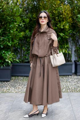 Tod’s - Photocall - Milan Fashion Week - Womenswear Fall Winter 2026 2027 MILAN, ITALY - FEBRUARY 27: Deema Al Asadi poses before the runway of Tod’s show during the Milan Fashion Week - Womenswear Fall Winter 2026 2027 on February 27, 2026 in Milan, Italy. Photo by Marco Piovanotto Abacapress.com  Copyright: xPiovanottoxMarco ABACAx