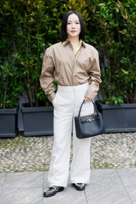 Tod’s - Photocall - Milan Fashion Week - Womenswear Fall Winter 2026 2027 MILAN, ITALY - FEBRUARY 27: guest poses before the runway of Tod’s show during the Milan Fashion Week - Womenswear Fall Winter 2026 2027 on February 27, 2026 in Milan, Italy. Photo by Marco Piovanotto Abacapress.com Milan Italy  Copyright: xPiovanottoxMarco ABACAx
