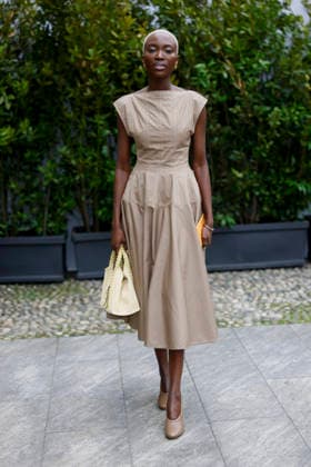 Tod’s - Photocall - Milan Fashion Week - Womenswear Fall Winter 2026 2027 MILAN, ITALY - FEBRUARY 27: Amina Ladymya poses before the runway of Tod’s show during the Milan Fashion Week - Womenswear Fall Winter 2026 2027 on February 27, 2026 in Milan, Italy. Photo by Marco Piovanotto Abacapress.com  Copyright: xPiovanottoxMarco ABACAx