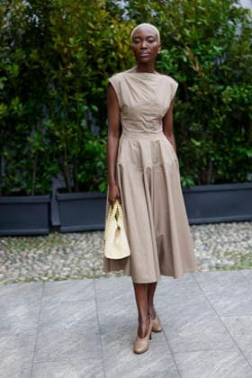 Tod’s - Photocall - Milan Fashion Week - Womenswear Fall Winter 2026 2027 MILAN, ITALY - FEBRUARY 27: Amina Ladymya poses before the runway of Tod’s show during the Milan Fashion Week - Womenswear Fall Winter 2026 2027 on February 27, 2026 in Milan, Italy. Photo by Marco Piovanotto Abacapress.com  Copyright: xPiovanottoxMarco ABACAx