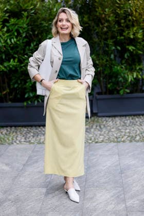 Tod’s - Photocall - Milan Fashion Week - Womenswear Fall Winter 2026 2027 MILAN, ITALY - FEBRUARY 27: Giulia Arena poses before the runway of Tod’s show during the Milan Fashion Week - Womenswear Fall Winter 2026 2027 on February 27, 2026 in Milan, Italy. Photo by Marco Piovanotto Abacapress.com  Copyright: xPiovanottoxMarco ABACAx