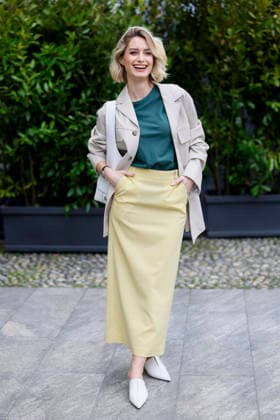 Tod’s - Photocall - Milan Fashion Week - Womenswear Fall Winter 2026 2027 MILAN, ITALY - FEBRUARY 27: Giulia Arena poses before the runway of Tod’s show during the Milan Fashion Week - Womenswear Fall Winter 2026 2027 on February 27, 2026 in Milan, Italy. Photo by Marco Piovanotto Abacapress.com  Copyright: xPiovanottoxMarco ABACAx