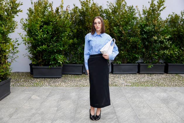 Tod’s - Photocall - Milan Fashion Week - Womenswear Fall Winter 2026 2027 MILAN, ITALY - FEBRUARY 27: Ginevra Mavilla poses before the runway of Tod’s show during the Milan Fashion Week - Womenswear Fall Winter 2026 2027 on February 27, 2026 in Milan, Italy. Photo by Marco Piovanotto Abacapress.com  Copyright: xPiovanottoxMarco ABACAx