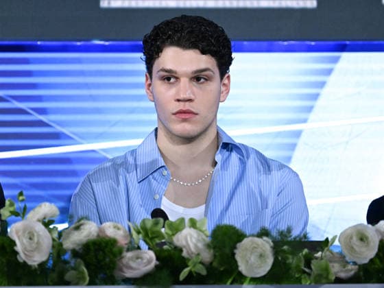 Sanremo, 76th Italian Song Festival. Press conference with Bianca Balti and the winners of Sanremo Giovani. Pictured is Niccolò Filipucci.  Copyright: xMaurizioxD Avanzox xipa-agency.netx xPoolxSanremox02x IPA_Agency_IPA72101083