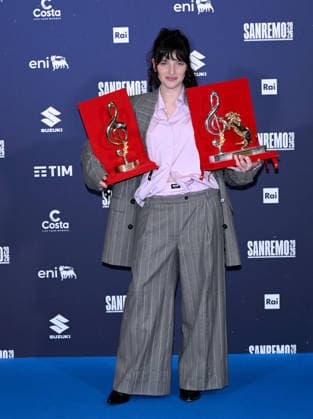 Sanremo, 76th Italian Song Festival - Mia Martini Critics Award and Radio Press Room Award photocall - pictured: Angelica Bove  Copyright: xTerenghi PoolxSanremo02x xipa-agency.netx xPoolxSanremox02x IPA_Agency_IPA72101591