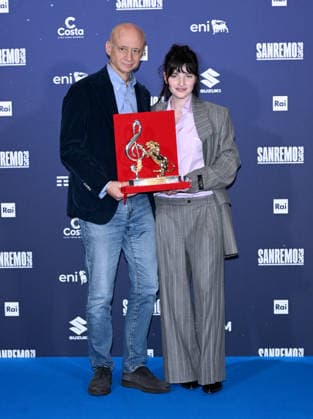 Sanremo, 76th Italian Song Festival - Mia Martini Critics Award photocall - pictured: Angelica Bove, Andrea Spinelli  Copyright: xTerenghi PoolxSanremo02x xipa-agency.netx xPoolxSanremox02x IPA_Agency_IPA72101706