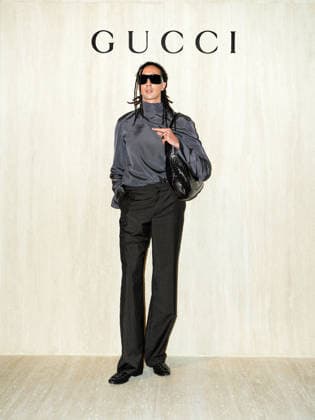 Milan, Milan Women s Fashion Week Fall Winter 2026 27 - Gucci Fashion Show - Guests - Pictured: Ghali  Copyright: xRiccardoxGiordanox xipa-agency.netx xRiccardoxGiordanox IPA_Agency_IPA72105257