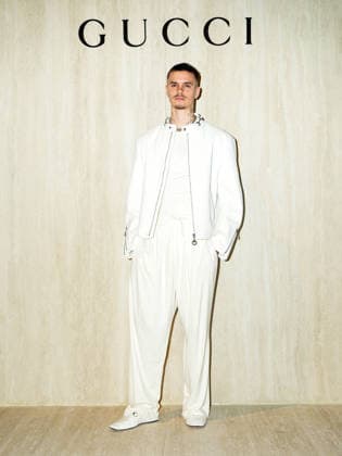 Milan, Milan Women s Fashion Week Fall Winter 2026 27 - Gucci Fashion Show - Guests - Pictured: Romeo Beckham  Copyright: xRiccardoxGiordanox xipa-agency.netx xRiccardoxGiordanox IPA_Agency_IPA72105284