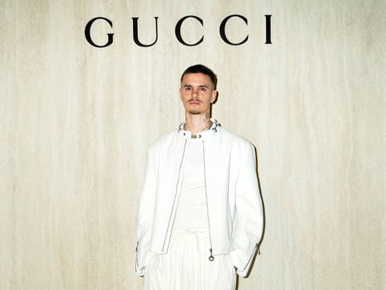 Milan, Milan Women s Fashion Week Fall Winter 2026 27 - Gucci Fashion Show - Guests - Pictured: Romeo Beckham  Copyright: xRiccardoxGiordanox xipa-agency.netx xRiccardoxGiordanox IPA_Agency_IPA72105285