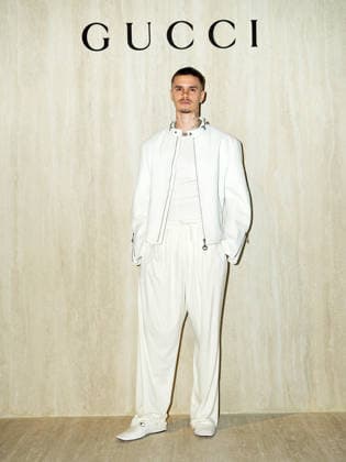 Milan, Milan Women s Fashion Week Fall Winter 2026 27 - Gucci Fashion Show - Guests - Pictured: Romeo Beckham  Copyright: xRiccardoxGiordanox xipa-agency.netx xRiccardoxGiordanox IPA_Agency_IPA72105287