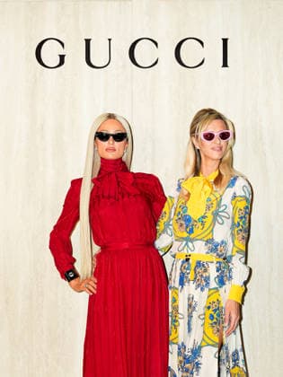Milan, Milan Women s Fashion Week Fall Winter 2026 27 - Gucci Fashion Show - Guests - Pictured: Paris and Nicky Hilton  Copyright: xRiccardoxGiordanox xipa-agency.netx xRiccardoxGiordanox IPA_Agency_IPA72105266