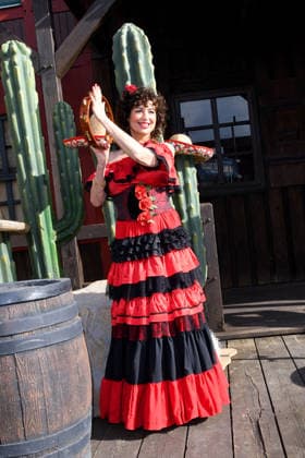 Isabel Varell as the new guest star of this years Karl May Festival At todays performance on February 27, 2026 in the Kalkberg Arena in Bad Segeberg, the TV star appeared in her original fiery flamenco dress From June 27, 2026, the