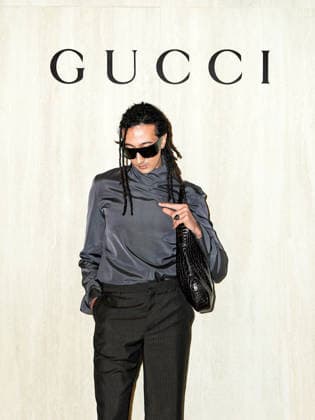 Milan, Milan Women s Fashion Week Fall Winter 2026 27 - Gucci Fashion Show - Guests - Pictured: Ghali  Copyright: xRiccardoxGiordanox xipa-agency.netx xRiccardoxGiordanox IPA_Agency_IPA72105261