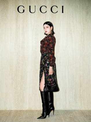 Milan, Milan Women s Fashion Week Fall Winter 2026 27 - Gucci Fashion Show - Guests - Pictured: guest  Copyright: xRiccardoxGiordanox xipa-agency.netx xRiccardoxGiordanox IPA_Agency_IPA72105740