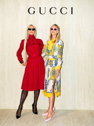 MFW - Paris and Nicky Hilton at GUCCI Runway - Arrivals Paris and Nicky Hilton at the Gucci Fashion Show during Milan Women s Fashion Week Fall Winter 2026 27 in Milan. Milan, Italy, February 27, 2026. Photo by Riccardo Giordano IPA ABACAPRESS.COM Milan Italy  Copyright: xGiordanoxRiccardo IPA ABACAx