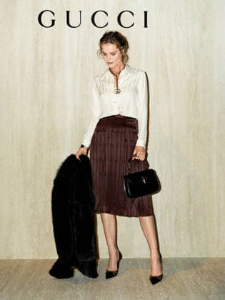 MFW - Eva Herzigova at GUCCI Runway - Arrivals Eva Herzigova at the Gucci Fashion Show during Milan Women s Fashion Week Fall Winter 2026 27 in Milan. Milan, Italy, February 27, 2026. Photo by Riccardo Giordano IPA ABACAPRESS.COM Milan Italy  Copyright: xGiordanoxRiccardo IPA ABACAx