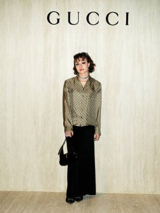 Milan, Milan Women s Fashion Week Fall Winter 2026 27 - Gucci Fashion Show - Guests - Pictured: Ledbyher  Copyright: xRiccardoxGiordanox xipa-agency.netx xRiccardoxGiordanox IPA_Agency_IPA72105762
