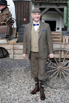 Heinrich Schafmeister appears as Sir John Raffley Three celebrities In the Valley of Death Florian Fitz, Isabel Varell and Heinrich Schafmeister are the guest stars in the 2026 season of the Karl May Games in Bad Segeberg, photo session on 27 2 2026 in the Indian Village, open-air theater Bad Segeberg, Schleswig Holstein