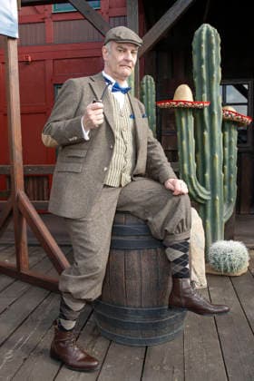 Heinrich Schafmeister appears as Sir John Raffley Three celebrities In the Valley of Death Florian Fitz, Isabel Varell and Heinrich Schafmeister are the guest stars in the 2026 season of the Karl May Games in Bad Segeberg, photo session on 27 2 2026 in the Indian Village, open-air theater Bad Segeberg, Schleswig Holstein