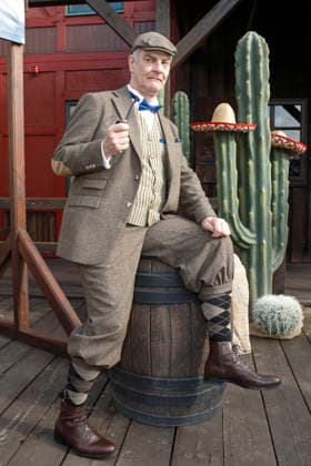 Heinrich Schafmeister appears as Sir John Raffley Three celebrities In the Valley of Death Florian Fitz, Isabel Varell and Heinrich Schafmeister are the guest stars in the 2026 season of the Karl May Games in Bad Segeberg, photo session on 27 2 2026 in the Indian Village, open-air theater Bad Segeberg, Schleswig Holstein